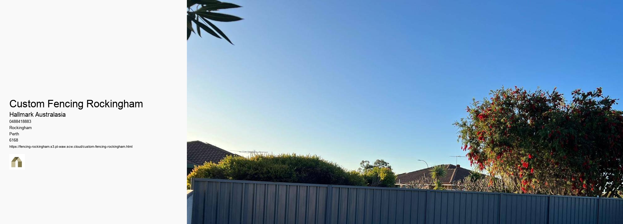 Custom Fencing Rockingham