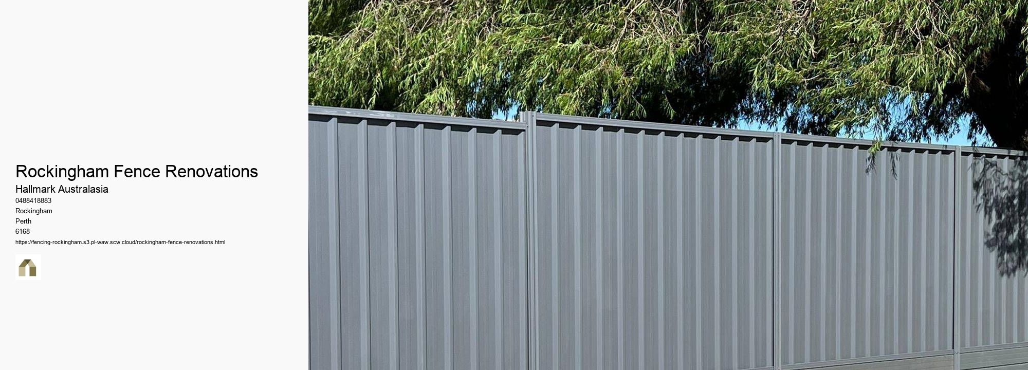 Rockingham Fence Renovations